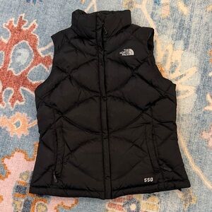 The North Face Quilted 550 Black Down Vest